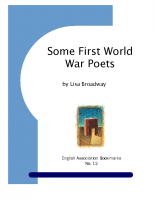 Some WW1 Poets – Lisa Broadway