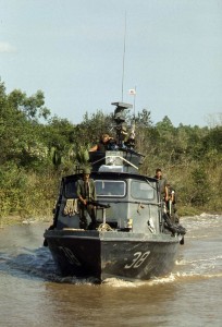 Fast patrol craft PCF-38 on Cai Ngay Canal in 1970